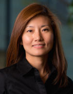Photo of U.S. Department of Energy Solar Decathlon Architecture contest juror Dr. Nora Wang; she is smiling.
