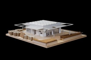Photo of a model of perFORM[D]ance House. 