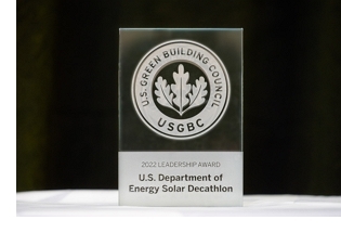 a photo of the USGBC leadership award