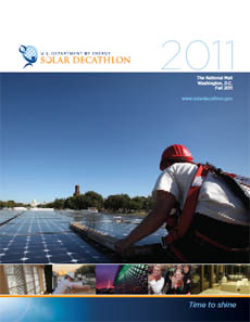 Image of the U.S. Department of Energy Solar Decathlon 2011 brochure cover.