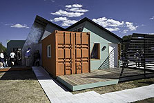 Photo of Core House on display at Solar Decathlon 2007 on the National Mall in Washington, D.C.