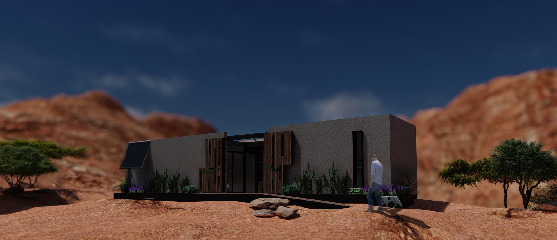 Model of home by University of Nevada, Las Vegas.
