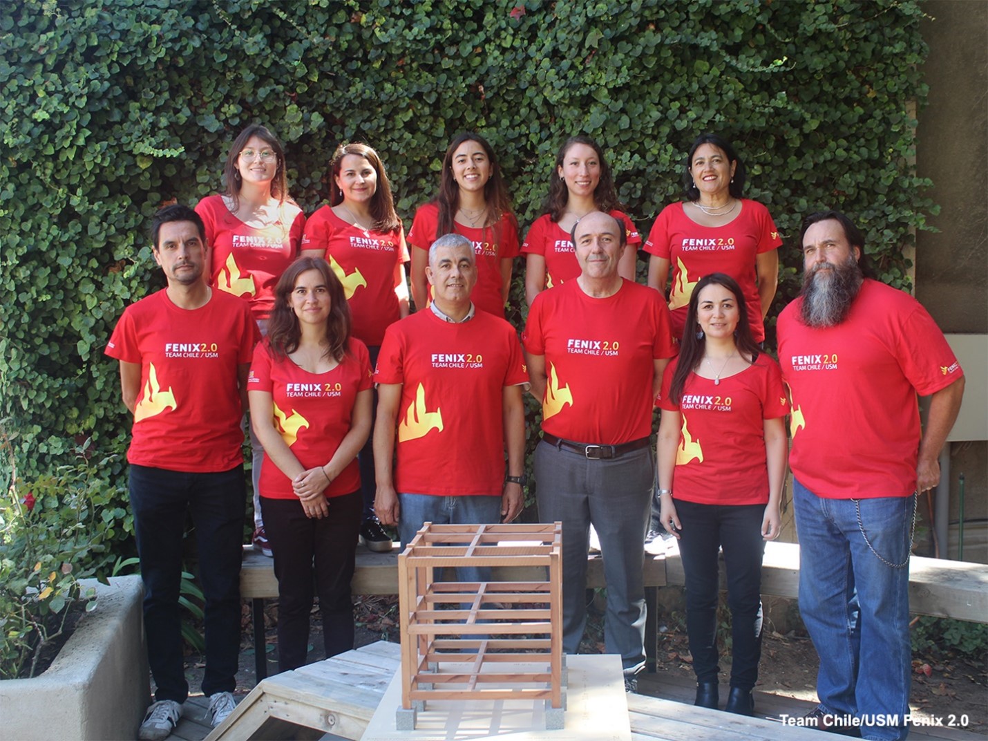 Group photo of the team chile members for Solar Decathlon 2020.