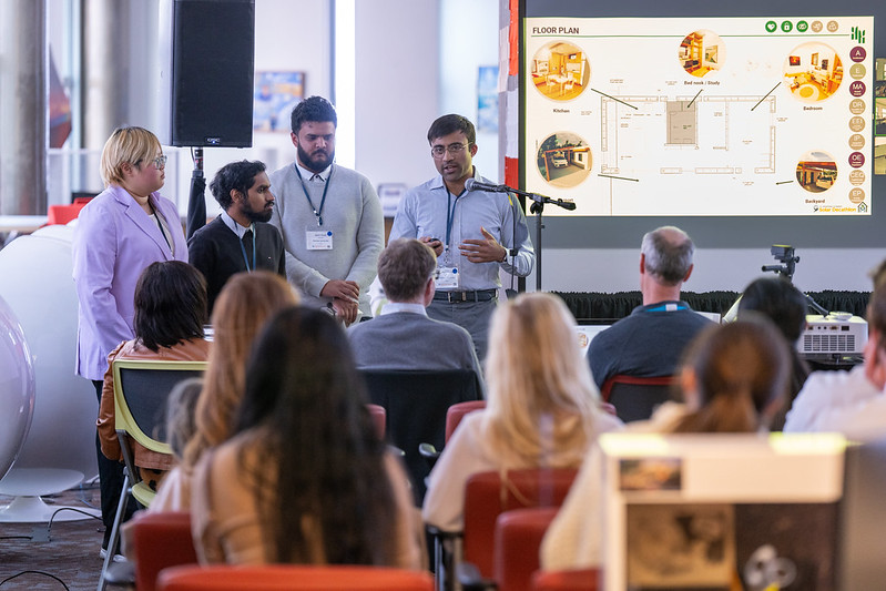 Students from Monash University in Melbourne, Australia, present their high-performance building design at NREL