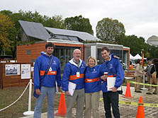 Photo of members of the dwelling jury at the Solar decathlon.