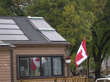 Photo of the Solar Decathlon house from Team Canada.