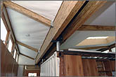 Photo of ceiling beams.