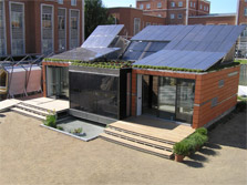 Photo of Madrid's 2005 Solar Decathlon house.