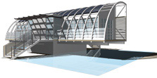 Computer-generated image of Maryland's 2005 Solar Decathlon house.