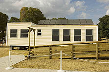Photo of the UMass Dartmouth's 2005 Solar Decathlon house.