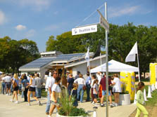 Photo of the Solar Decathlon village.