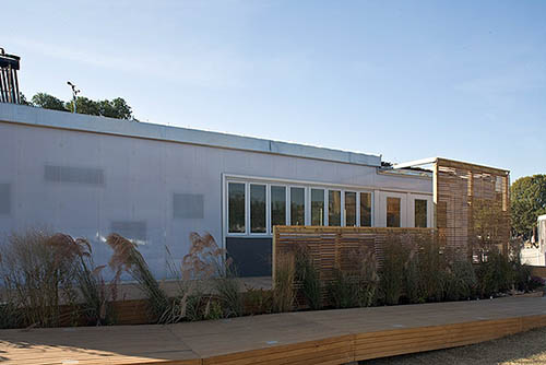 Photo of the Kansas Project 2007 Solar Decathlon house.