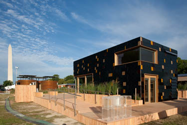 Photo of the exterior of the Team Germany Solar Decathlon 2009 house. 