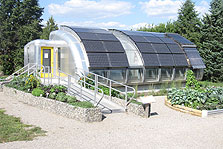 Photo of MiSo* at its permanent location at the Matthaei Botanical Gardens.