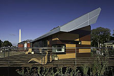 Photo of Casa Solar on display at the U.S. Department of Energy Solar Decathlon 2007 on the National Mall in Washington, D.C.