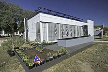 Photo of Cell House on display at the U.S. Department of Energy Solar Decathlon 2007 competition on the National Mall in Washington, D.C.