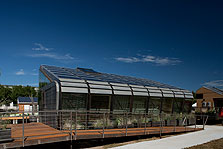 Photo of SEED [pod] at the U.S. Department of Energy Solar Decathlon 2009.