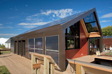 Photo of ICON Solar House at the U.S. Department of Energy Solar Decathlon 2009.