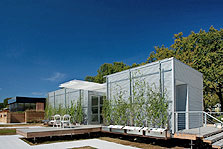 Photo of ZEROW HOUSE at the U.S. Department of Energy Solar Decathlon 2009.