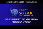 Thumbnail image from the Solar Decathlon 2009 The University of Arizona video.