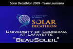Thumbnail image from the Solar Decathlon 2009 University of Louisiana at Lafayette video.