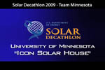 Thumbnail image from the Solar Decathlon 2009 University of Minnesota video.